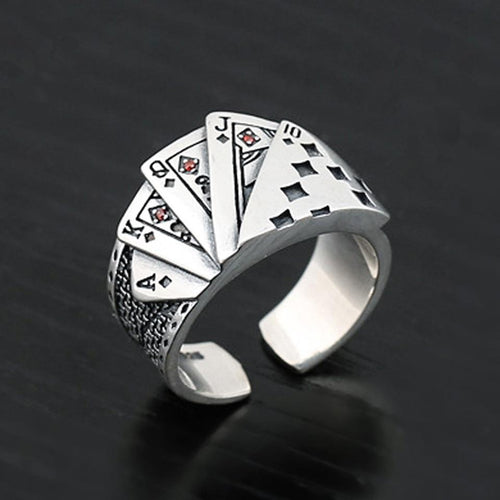 Rings - Playing Card Resizable Ring Fashion Trendy Jewelry