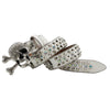 Western Rhinestone Skull Belt Crystal Studded Luxury Pin Buckle Belt