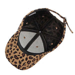 Leopard Corduroy Winter Baseball Cap Retro Cotton Snapback Hat