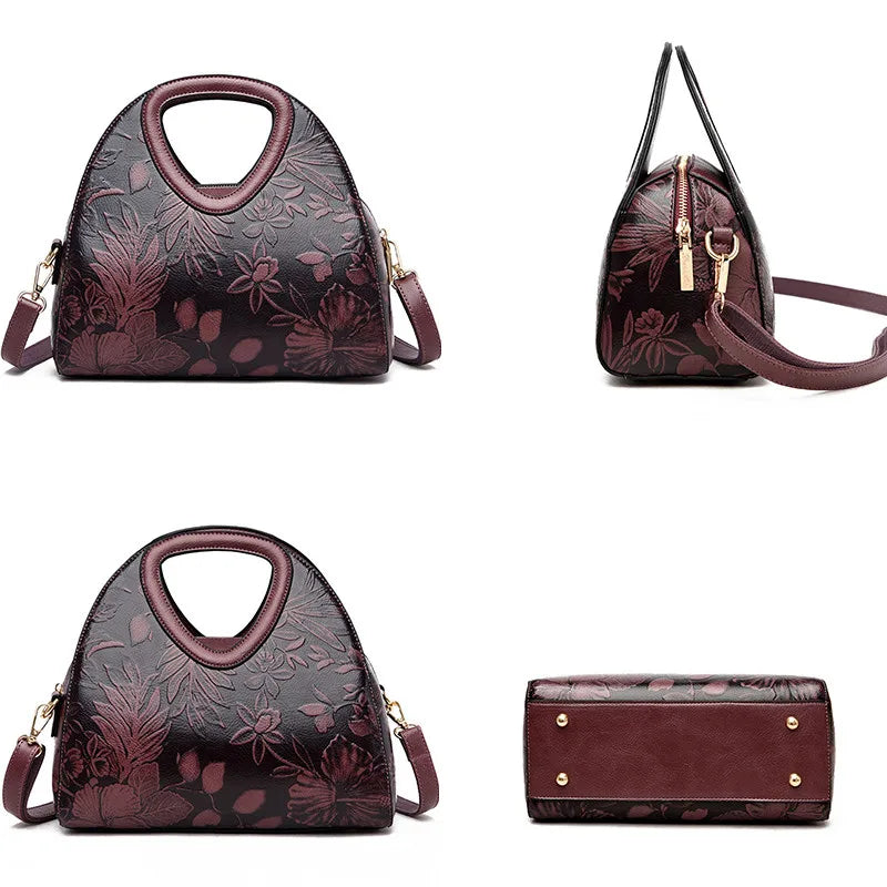 Women Handbags Hand Hobos Bag Shoulder Bag Flower Crossbody Bags