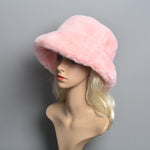 Faux Rabbit Fur Hat Super Soft Women Winter Hat Cotton Lining Warm Hat