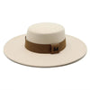 Solid Wide Brim Fedora Hat Vintage Trilby Felt Fashion Hat