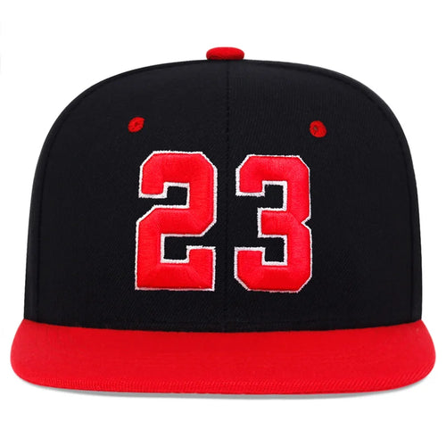 23 Embroidery Hip Hop Hat Outdoor Adjustable Travel Snapback Hat-Women's Caps-Arimonz-Arimonz