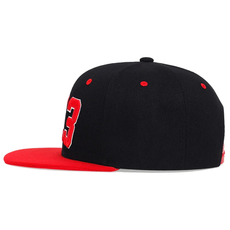 23 Embroidery Hip Hop Hat Outdoor Adjustable Travel Snapback Hat-Women's Caps-Arimonz-Arimonz
