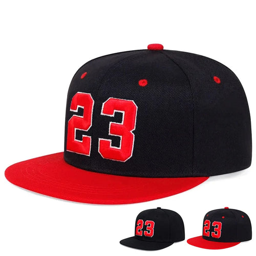 23 Embroidery Hip Hop Hat Outdoor Adjustable Travel Snapback Hat-Women's Caps-Arimonz-Arimonz