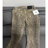 American Retro Leopard High Waist Baggy Jeans Women Casual Pants