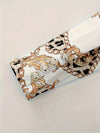 2pcs Chain Printed Double Breasted Long Sleeved Lapel Jacket and Pants-Wear To Work Sets-Arimonz-Arimonz