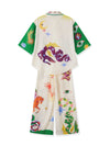 2pcs Unique Print Short Sleeve Shirt Top and Long Pants Outfit Set-Wear To Work Sets-Arimonz-Arimonz