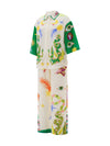 2pcs Unique Print Short Sleeve Shirt Top and Long Pants Outfit Set-Wear To Work Sets-Arimonz-Arimonz