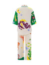 2pcs Unique Print Short Sleeve Shirt Top and Long Pants Outfit Set-Wear To Work Sets-Arimonz-Arimonz