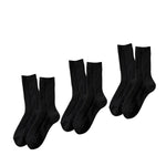3 Pairs Cashmere Wool Winter Thicken Warm Thermal Mid Tube Socks-Socks & Tights-Arimonz-Black-Arimonz
