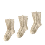 3 Pairs Cashmere Wool Winter Thicken Warm Thermal Mid Tube Socks-Socks & Tights-Arimonz-Gray-Arimonz