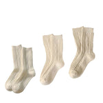 3 Pairs Cashmere Wool Winter Thicken Warm Thermal Mid Tube Socks-Socks & Tights-Arimonz-White-Beige-Gray-Arimonz