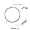 3/5/7MM Stainless Steel Curb Cuban Link Chain Anklet Jewelry Gift-Anklets-Arimonz-Arimonz