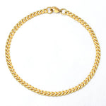 3/5/7MM Stainless Steel Curb Cuban Link Chain Anklet Jewelry Gift-Anklets-Arimonz-3mm Gold-Arimonz