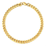 3/5/7MM Stainless Steel Curb Cuban Link Chain Anklet Jewelry Gift-Anklets-Arimonz-Arimonz
