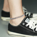3/5/7MM Stainless Steel Curb Cuban Link Chain Anklet Jewelry Gift-Anklets-Arimonz-Arimonz