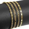 3MM Gold Plated Stainless Steel Rope Figaro Curb Link Chain Anklet-Anklets-Arimonz-Arimonz