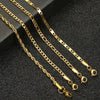 3MM Gold Plated Stainless Steel Rope Figaro Curb Link Chain Anklet-Anklets-Arimonz-Arimonz