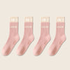 4 Pairs Non Slip with Grips Sticky Gripper Cotton Yoga Unisex Socks-Socks & Tights-Arimonz-Arimonz