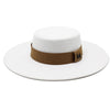 Solid Wide Brim Fedora Hat Vintage Trilby Felt Fashion Hat