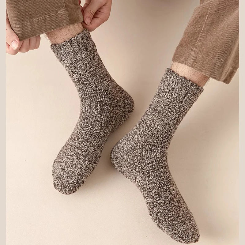 5 Pairs Winter Warm Super Thick Wool Cashmere Unisex Socks-Socks & Tights-Arimonz-Arimonz