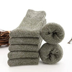 5 Pairs Winter Warm Super Thick Wool Cashmere Unisex Socks-Socks & Tights-Arimonz-5 pairs-Green-Arimonz
