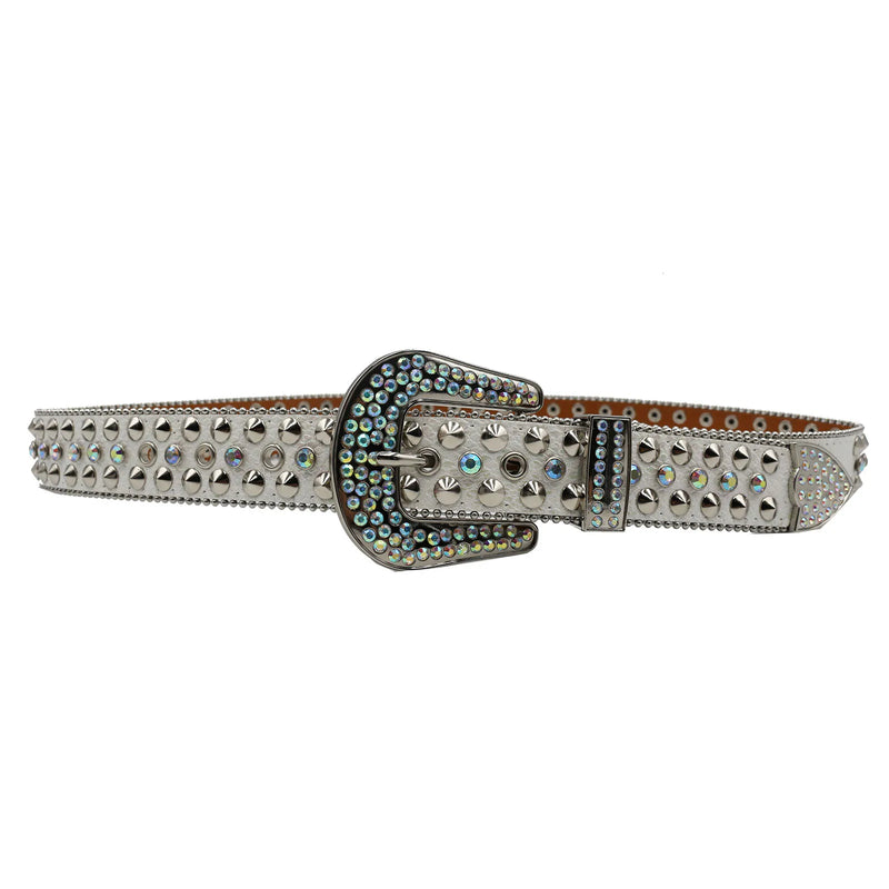 Diamond Rhinestone Belts Fashion Crystal Studded Pin Buckle Belt