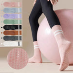 5Pairs Pilates Yoga Socks Non Slip Silicone Grips Cotton Fitness Socks-Socks & Tights-Arimonz-Arimonz