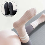 5Pairs Pilates Yoga Socks Non Slip Silicone Grips Cotton Fitness Socks-Socks & Tights-Arimonz-Arimonz
