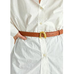 Metal Nail Buckle Belt Shirt Belt Women Belt Jean Waist Dress Belt