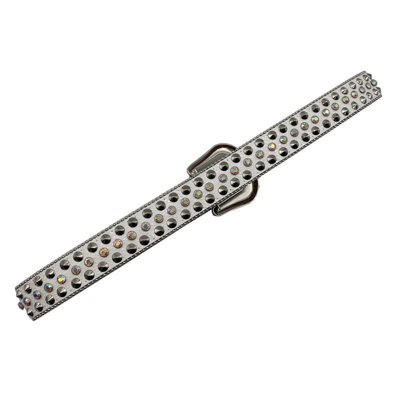 Diamond Rhinestone Belts Fashion Crystal Studded Pin Buckle Belt