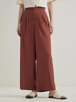 Women Thin Trousers Cool Draped Long Pants Elastic Waist Trouser