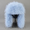 Unisex Winter Earflap Cap High-end Luxury Fur Warm Ear Cap Hat