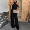 Elegant Off Shoulder Jumpsuit Casual High Waist Long Pants Romper