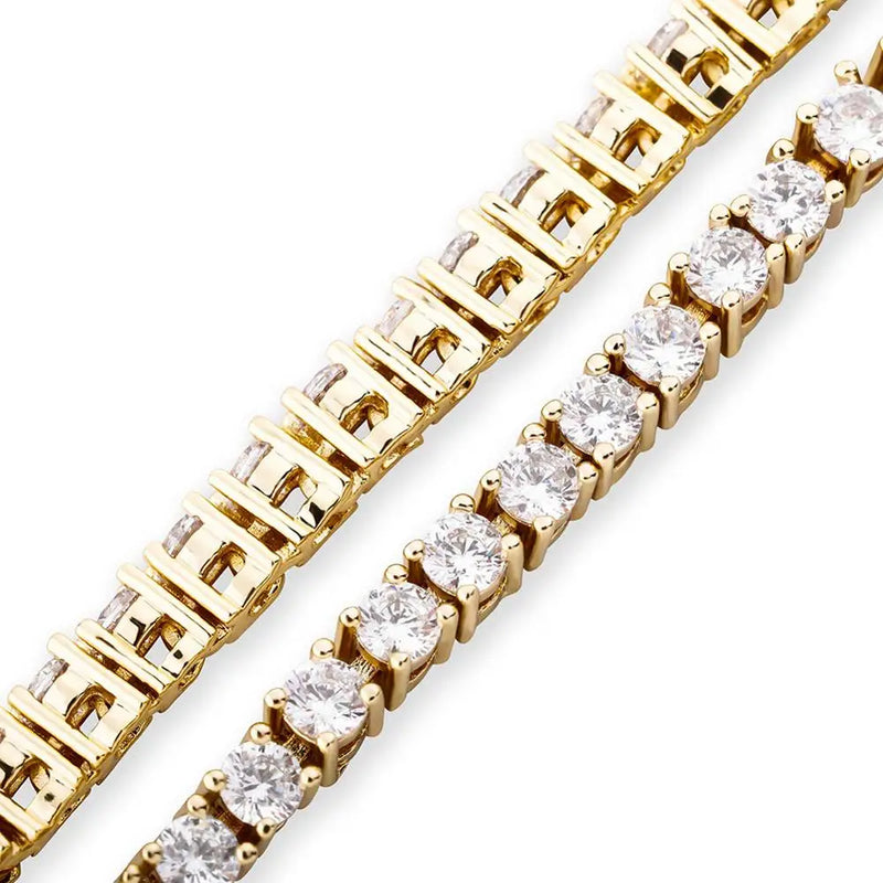 Adjustable 3MM Row Cubic Zirconia Anklet Fashion Charm Jewelry-Anklets-Arimonz-Arimonz