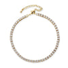 Adjustable 3MM Row Cubic Zirconia Anklet Fashion Charm Jewelry-Anklets-Arimonz-Gold-Arimonz