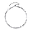 Adjustable 3MM Row Cubic Zirconia Anklet Fashion Charm Jewelry-Anklets-Arimonz-Silver-Arimonz