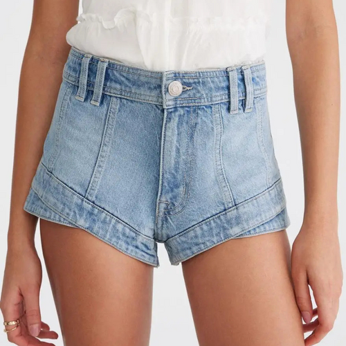 Aeropostale High-Rise Micro Denim Shorty Shorts for Women-Denim Shorts-Arimonz-Arimonz