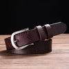 All-Match Stone Grain Leather Belt with Elegant Pin Buckle-Belts-Arimonz-coffee-95cm/37"-Arimonz