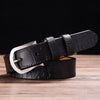 All-Match Stone Grain Leather Belt with Elegant Pin Buckle-Belts-Arimonz-Arimonz