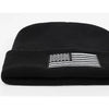American Flag Embroidered Beanie Hat Winter Warm Black Knitted Hat-Winter Hats-Arimonz-Arimonz