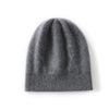 Autumn Winter Pure Cashmere Pullover Hat Knitted Warm Cashmere Beanies-Winter Hats-Arimonz-Dark Grey-One Size-Arimonz