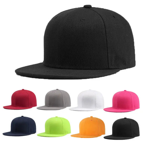 Baseball Cap Blank Plain Snapback Hip-Hop Hat Women Adjustable Snapback-Women's Caps-Arimonz-Arimonz
