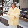 Best Quality Thick Warm Faux Fur Overcoat with Collar Outerwear Jacket-Fuzzy Jackets-Arimonz-Arimonz