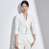 Business Chic Formal Blazer Pants Set for Woman 2 Pieces Matching Set-Wear To Work Sets-Arimonz-Arimonz