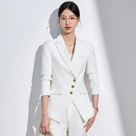 Business Chic Formal Blazer Pants Set for Woman 2 Pieces Matching Set-Wear To Work Sets-Arimonz-Arimonz