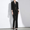 Business Chic Formal Blazer Pants Set for Woman 2 Pieces Matching Set-Wear To Work Sets-Arimonz-Black-S(US-4)-Arimonz