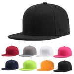 Baseball Cap Blank Plain Snapback Hip-Hop Hat Women Adjustable Snapback