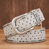 Women Belt Hollow Out Rivet All-match Fashion Belts Women Wide Belt